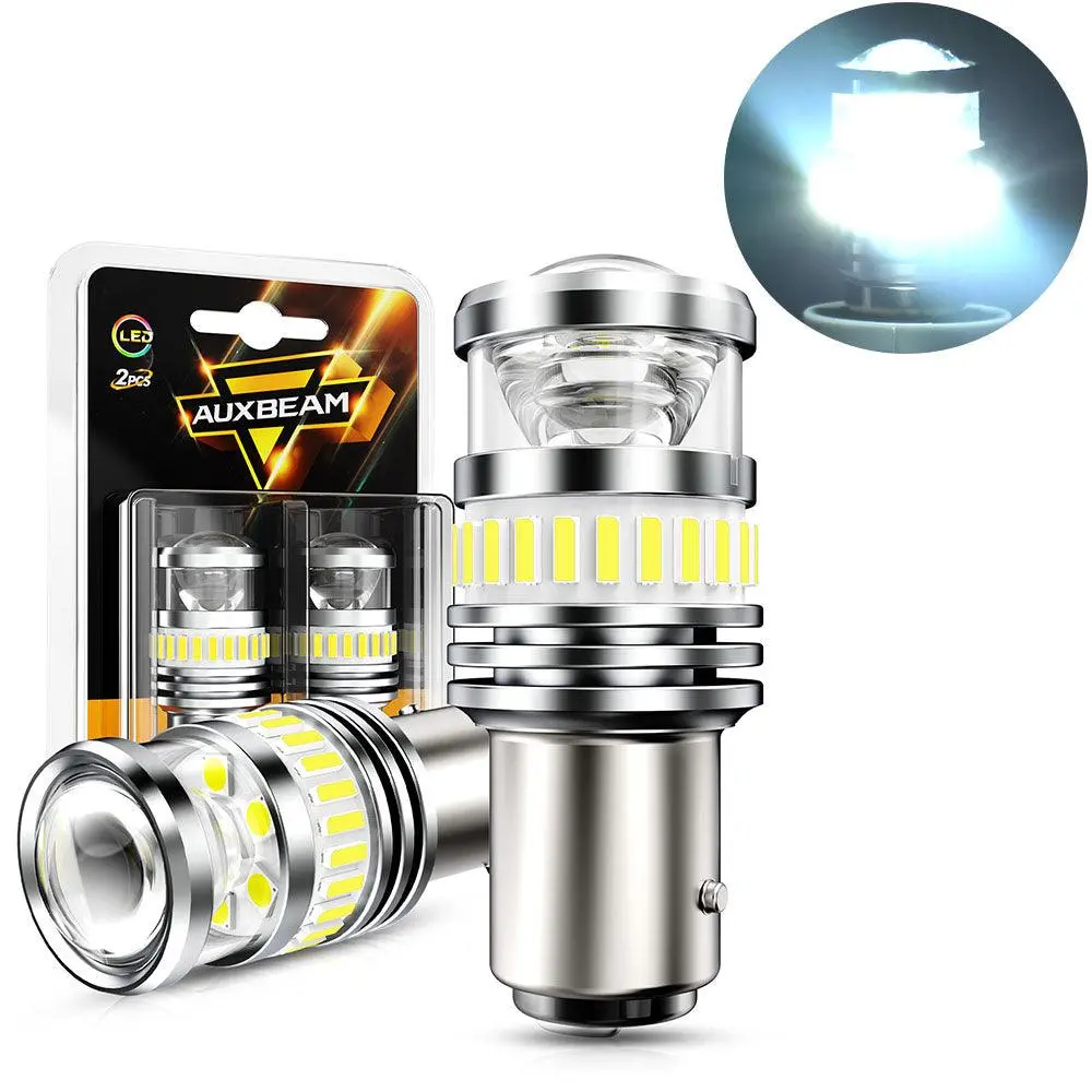 1157 Bay15d Led Backup Reverse/Turn Signal/Brake Tail Light Bulbs 11W 4000Lm 6500K White B1 Series | 2 Bulbs 1