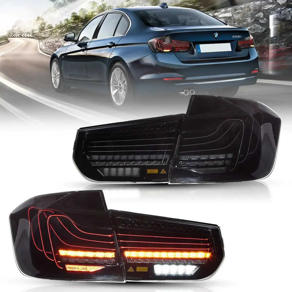 Led Laser Tail Lights Assembly Csl Style For 2012-2019 Bmw 3 Series F30 F80 1