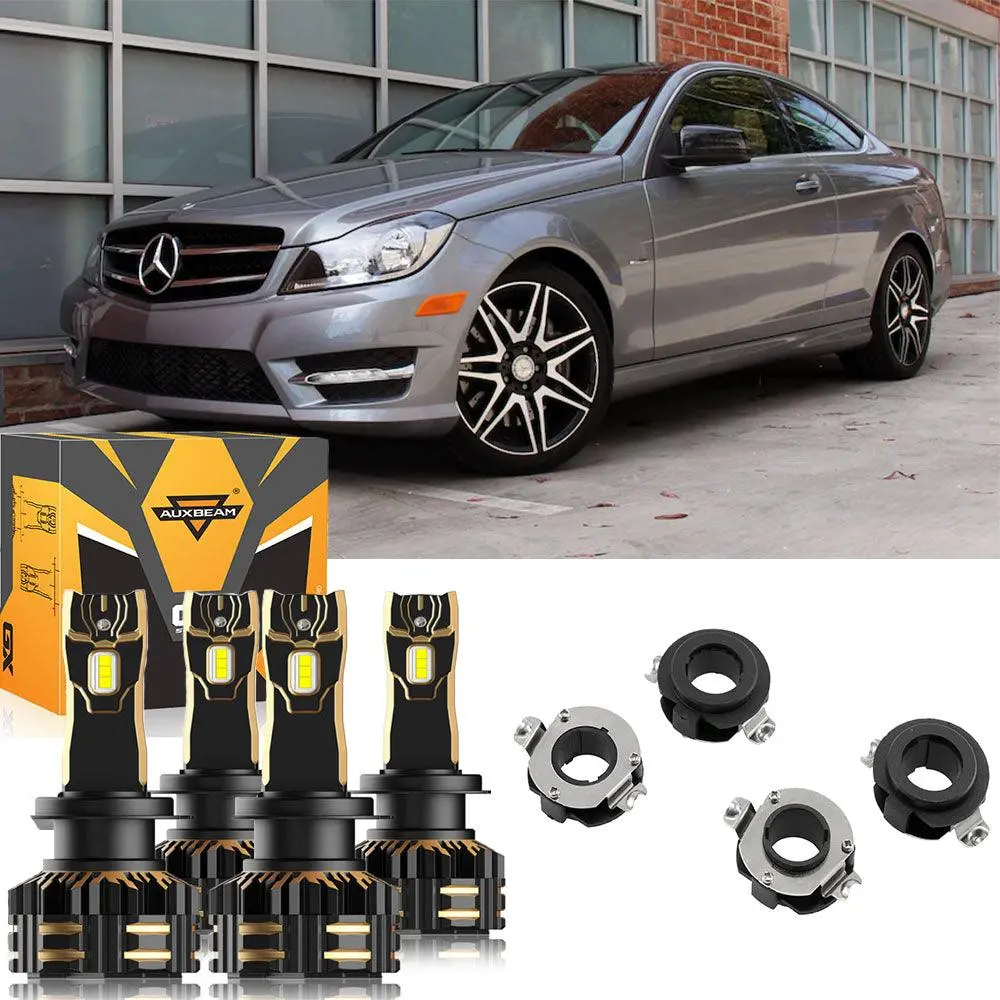 For 2013-2015 Mercedes Benz Gl450 H7 Led Headlight Bulbs Bundle 1