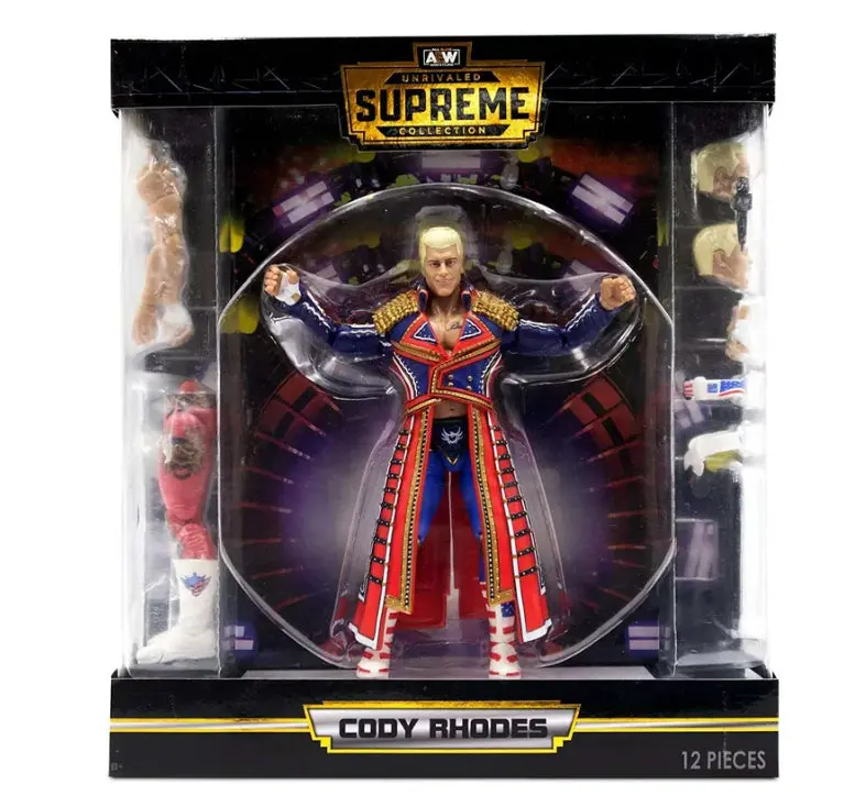 Aew All Elite Wrestling Unrivaled Supreme Collection Cody Rhodes Action Figure - 12 Piece 1