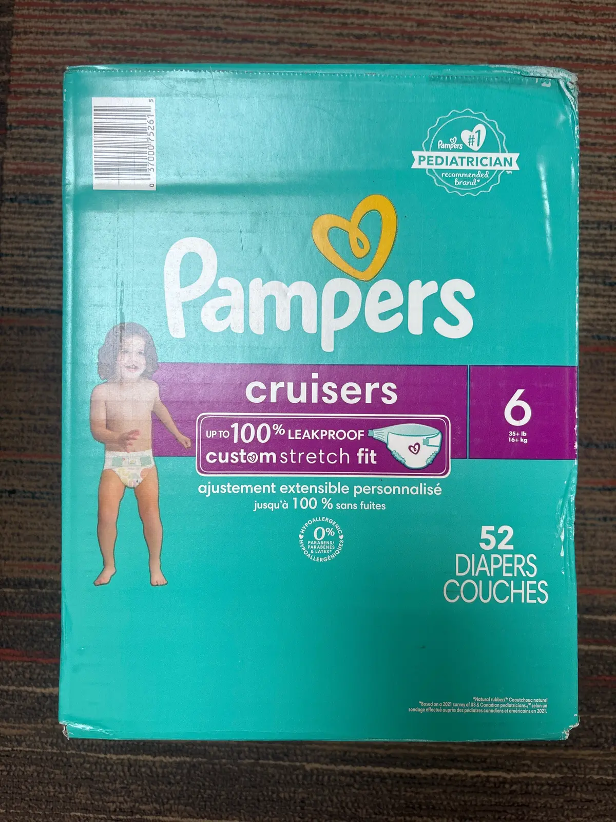 Pampers Cruisers Diapers - Size 6 - 52Ct 1