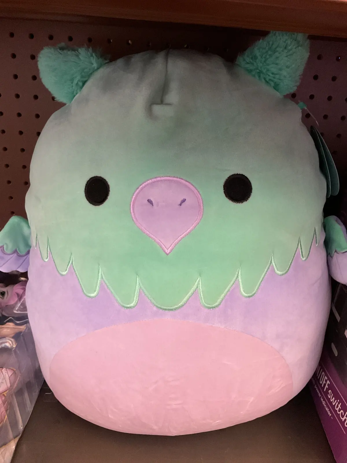 Squishmallows 16" Aqua And Purple Griffin Large Plush 1