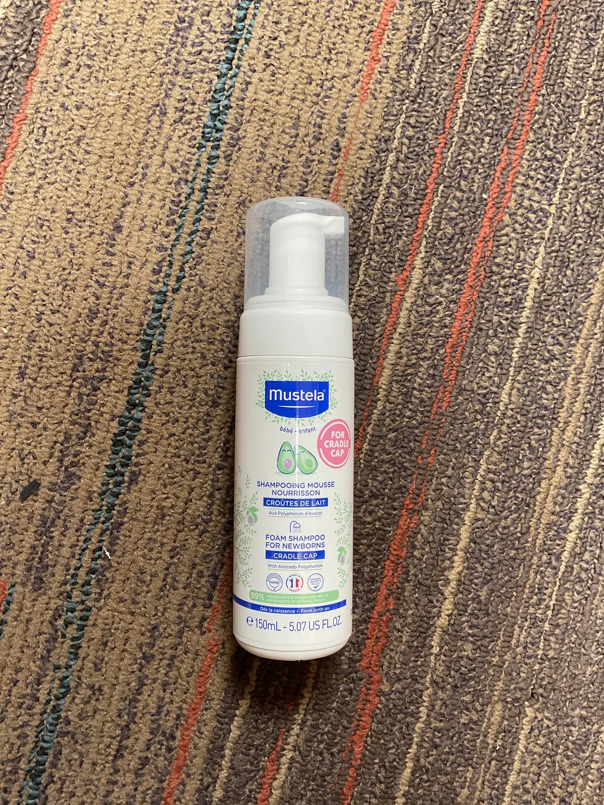 Mustela Newborn Baby Foam Shampoo For Cradle Cap - 5.07 Fl Oz 1