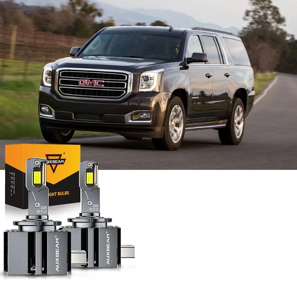 For 2017-2018 Gmc Yukon Xl Hid 9005 D3s Led Headlight Bulbs Bundle 5