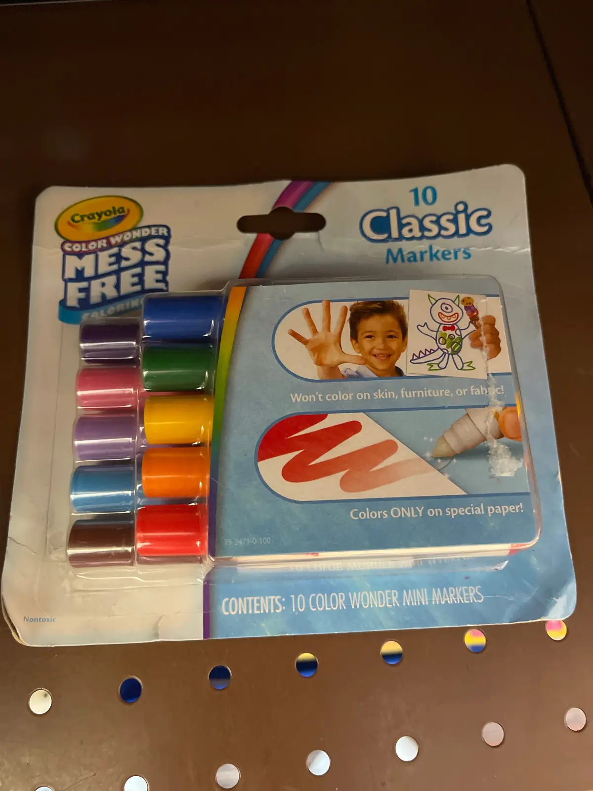 Crayola Color Wonder Mini Markers, 10 Count, Classic Colors, Toddler Art Supplies, Beginner Child 1