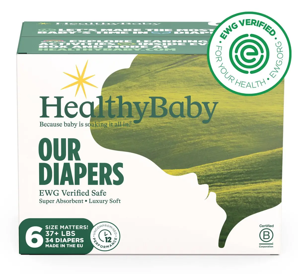 Healthy Baby Diapers Size 6- 34Ct 1