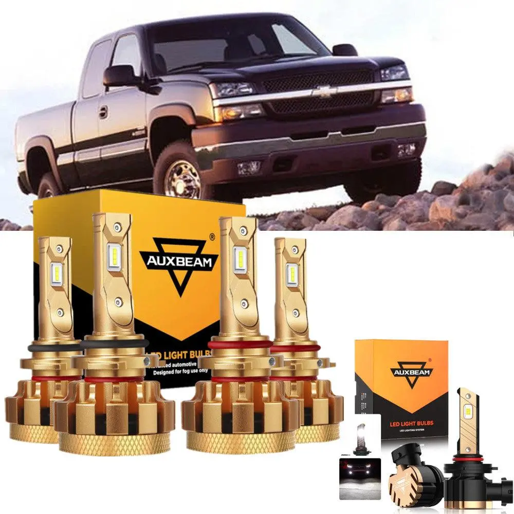 For 2007 Chevrolet Silverado 1500 Hd Classic F-16 Plus Series Built-In Canbus Automotive Grade 14000Lm Led Light Bulbs High Low Beam Bundle 1