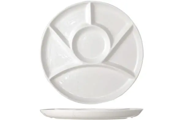 Cosy & Trendy Bbq Borden / Gourmetborden / Fondueborden 6 Vakken Ø 24.5 Cm 1