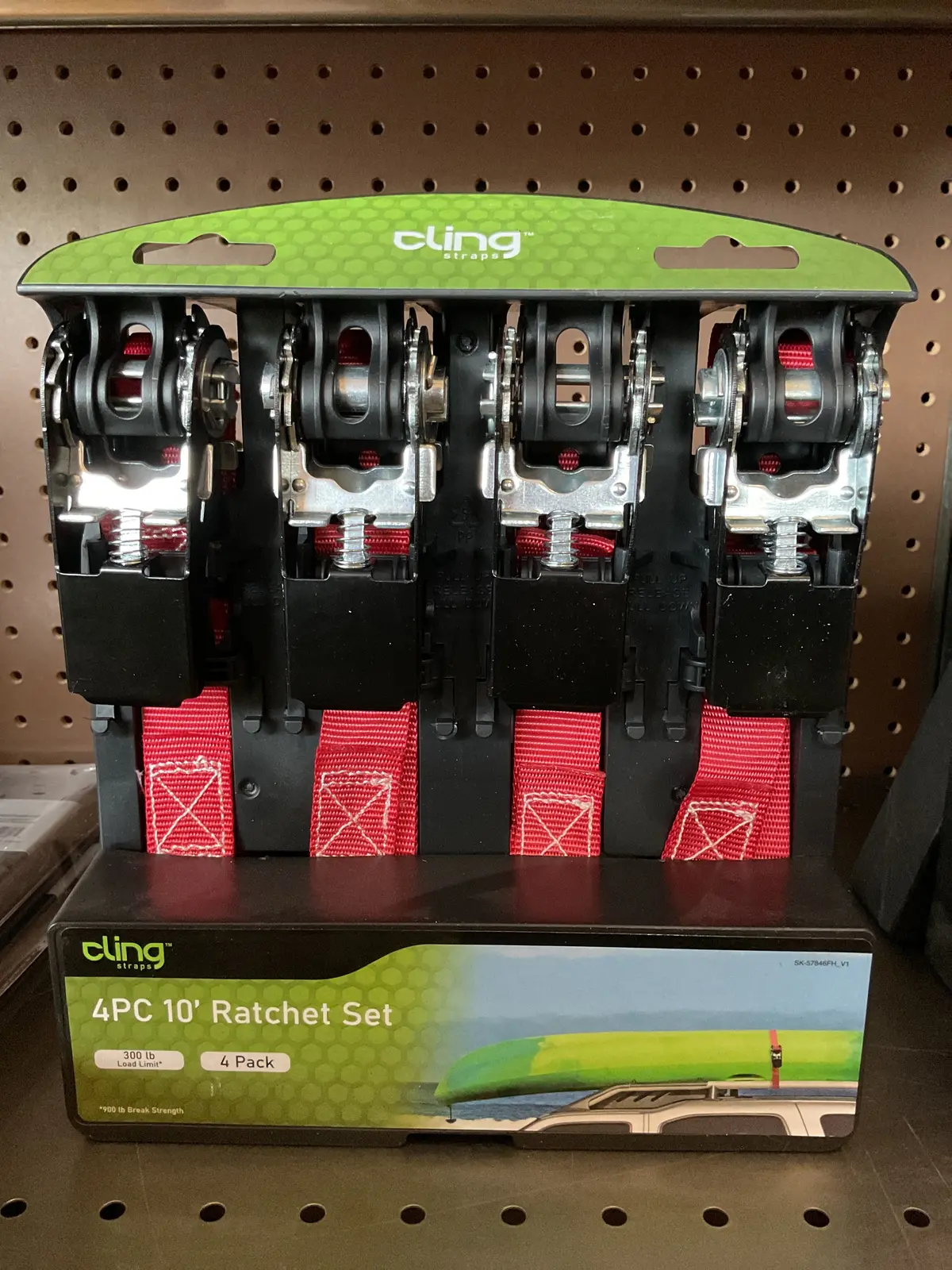 Cling 10' 4Pk Ratchet Set - (New) - Clearance 1