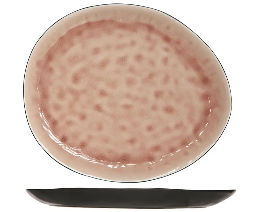 Cosy & Trendy Dinerborden Organic Laguna Old Rose - 27 X 23 Cm - 4 Stuks 1