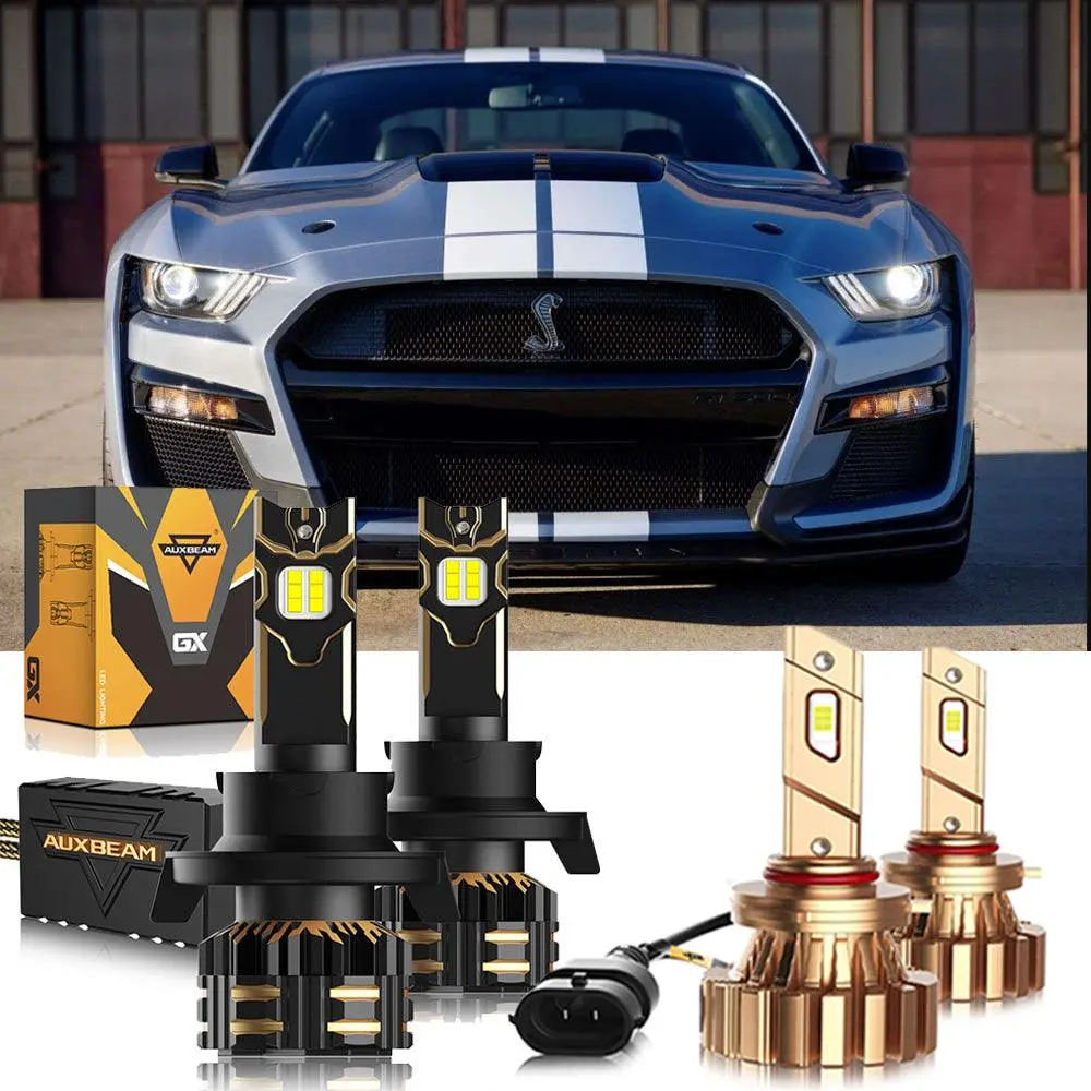 For 2007 Ford Mustang Shelby Gt H13 Led Headlight Bulbs 2