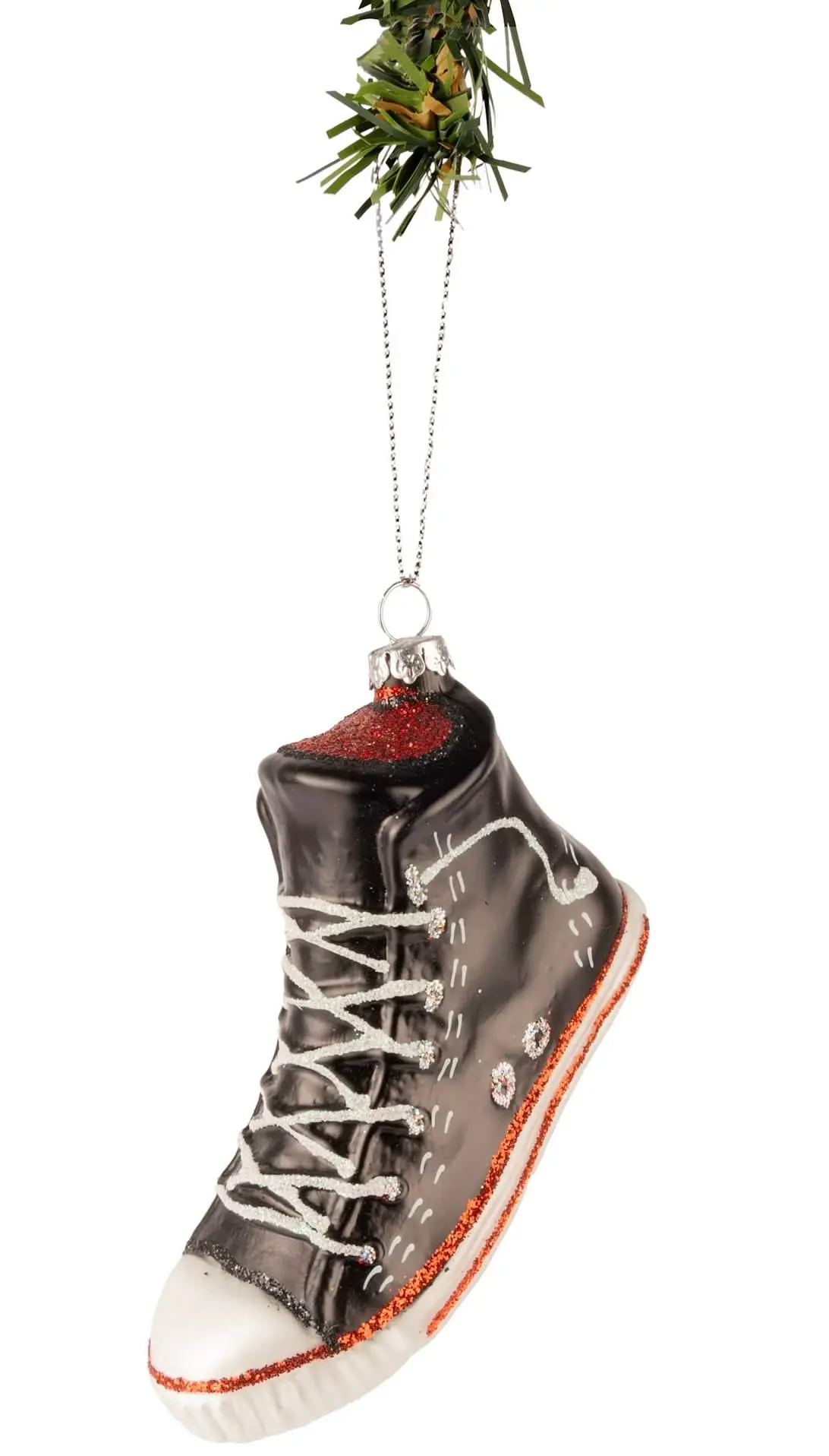 Nordic Light Kerstbal Sneaker Zwart 11 Cm 1