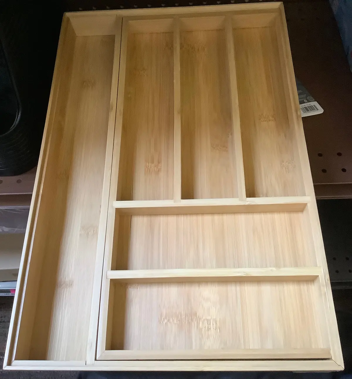 Bamboo 7 Compartment Drawer Organizer Brown 1