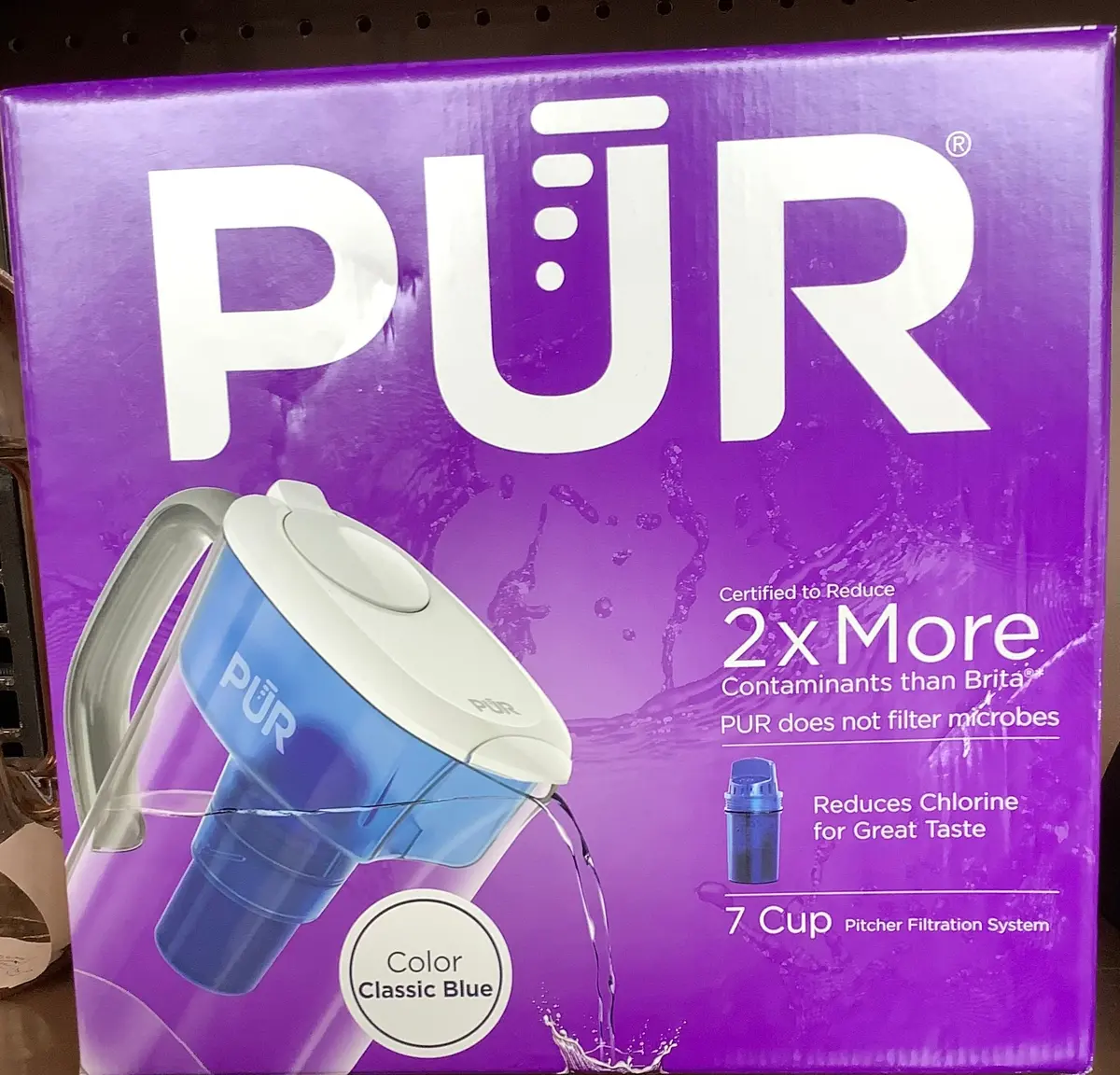 Pur 7 Cup Water Pitcher Filtration System White/ Blue Ppt700w 1