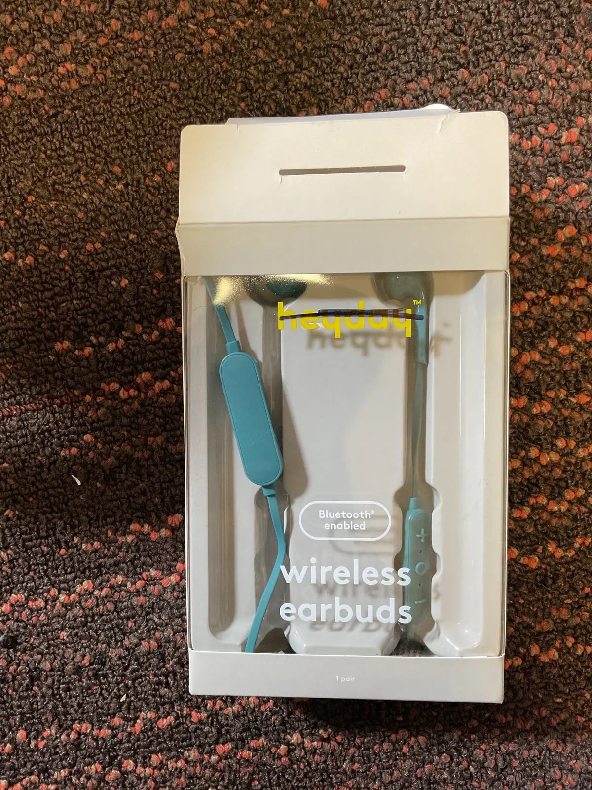 Wireless Bluetooth Earbuds- Flat Bright Teal(Open Box) 1