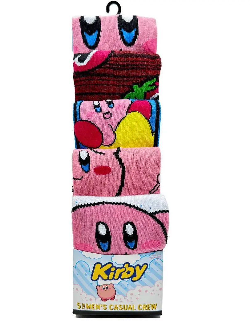 Kirby 5Pk Crew Sock Bundle 1