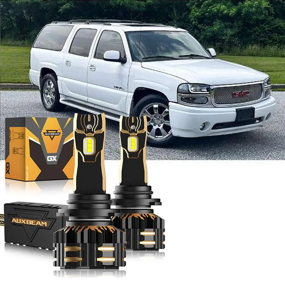For 2002-2006 Gmc Yukon Xl 1500 9005 9006 Led Headlight Bulbs Bundle 5