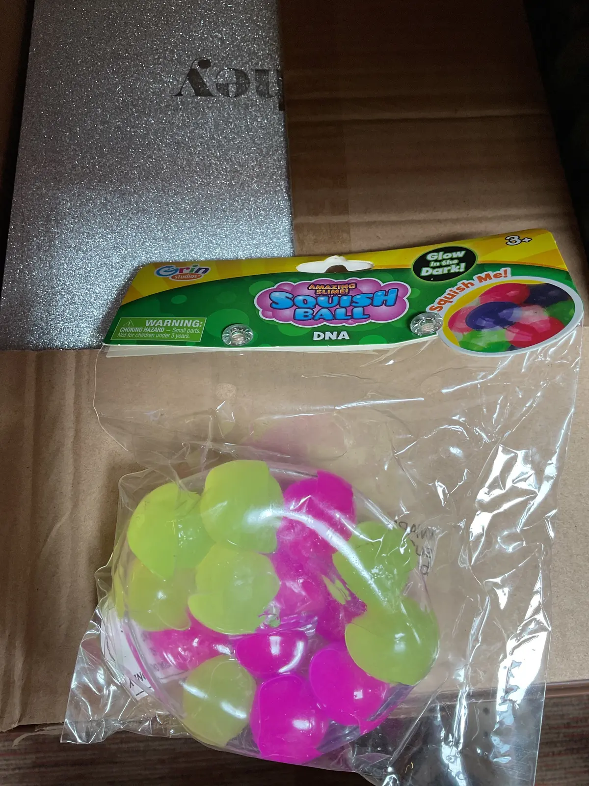 Grin Studios Glow In The Dark Amazing Slime Squish Ball 1