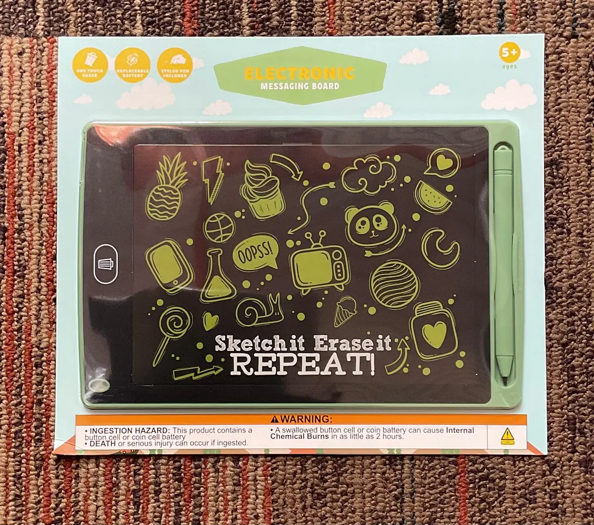 Electronic Messaging Board - Sketch It - Erase It - Repeat 1