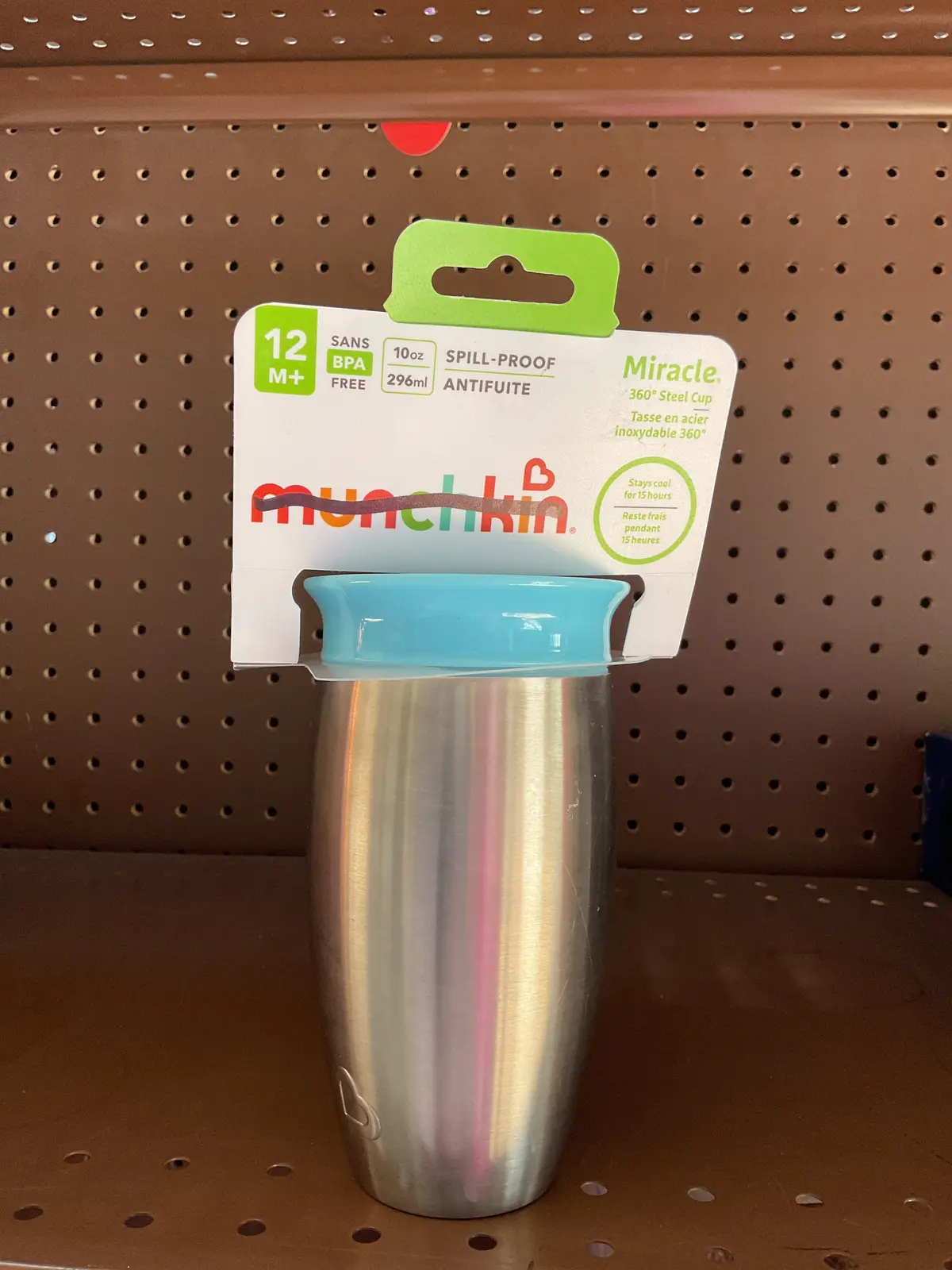 Munchkin Miracle Stainless Steel Sippy Cup - Blue - 10Oz 1