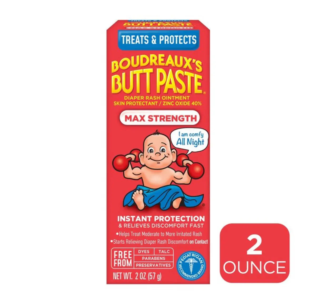 Boudreaux's Butt Paste Baby Diaper Rash
Cream Maximum Strength - 1