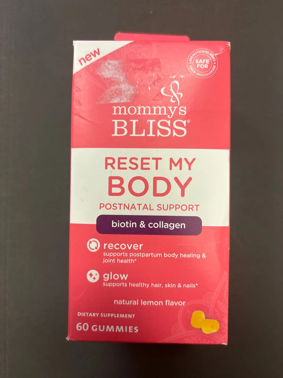 Mommy's Bliss Reset My Body With Biotin +
Collagen Gummies - 60Ct 1