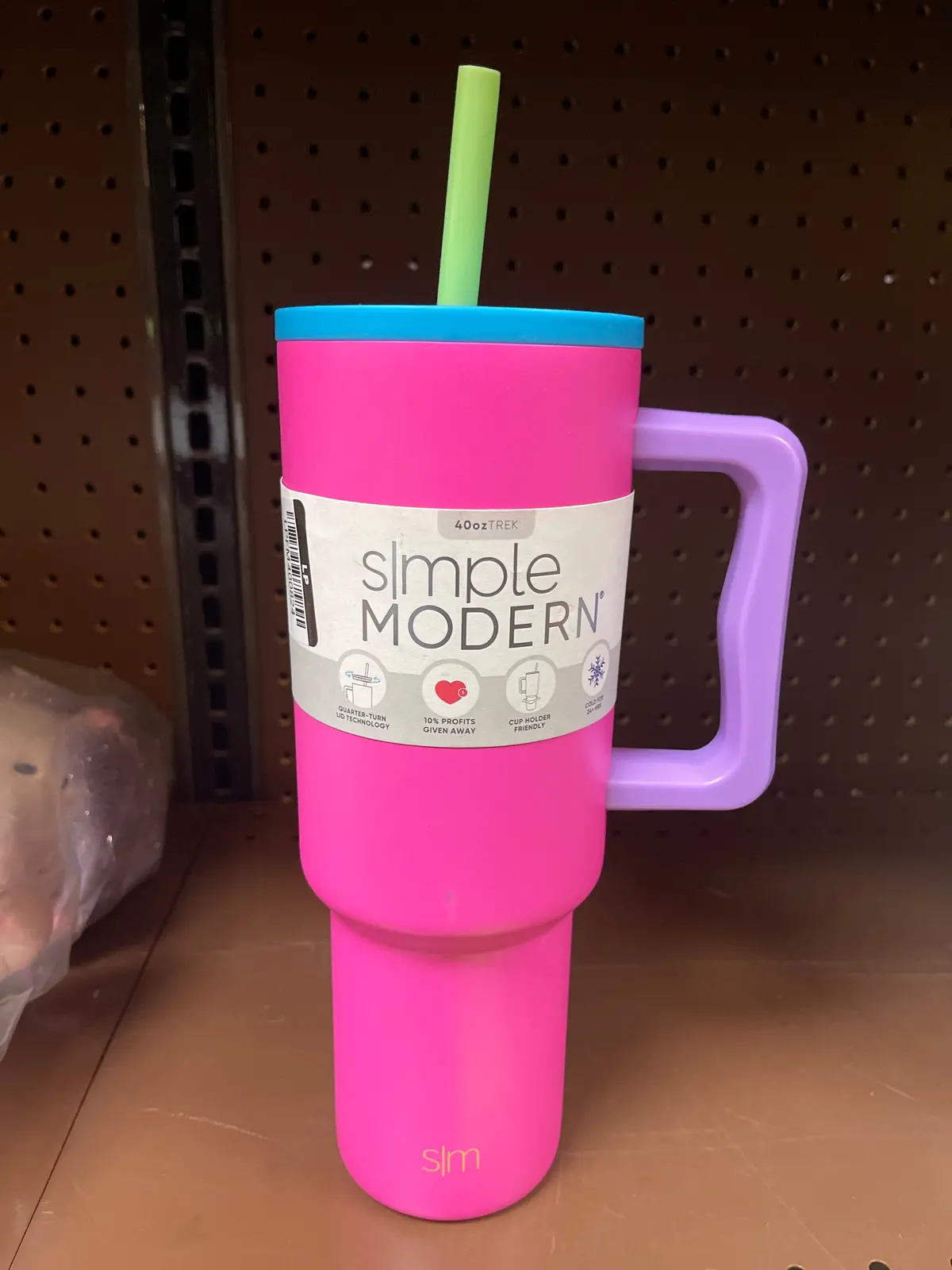 Simple Modern Trek 40Oz Stainless Steel 80'S
Mix Lidded Tumbler Neon Pink 1