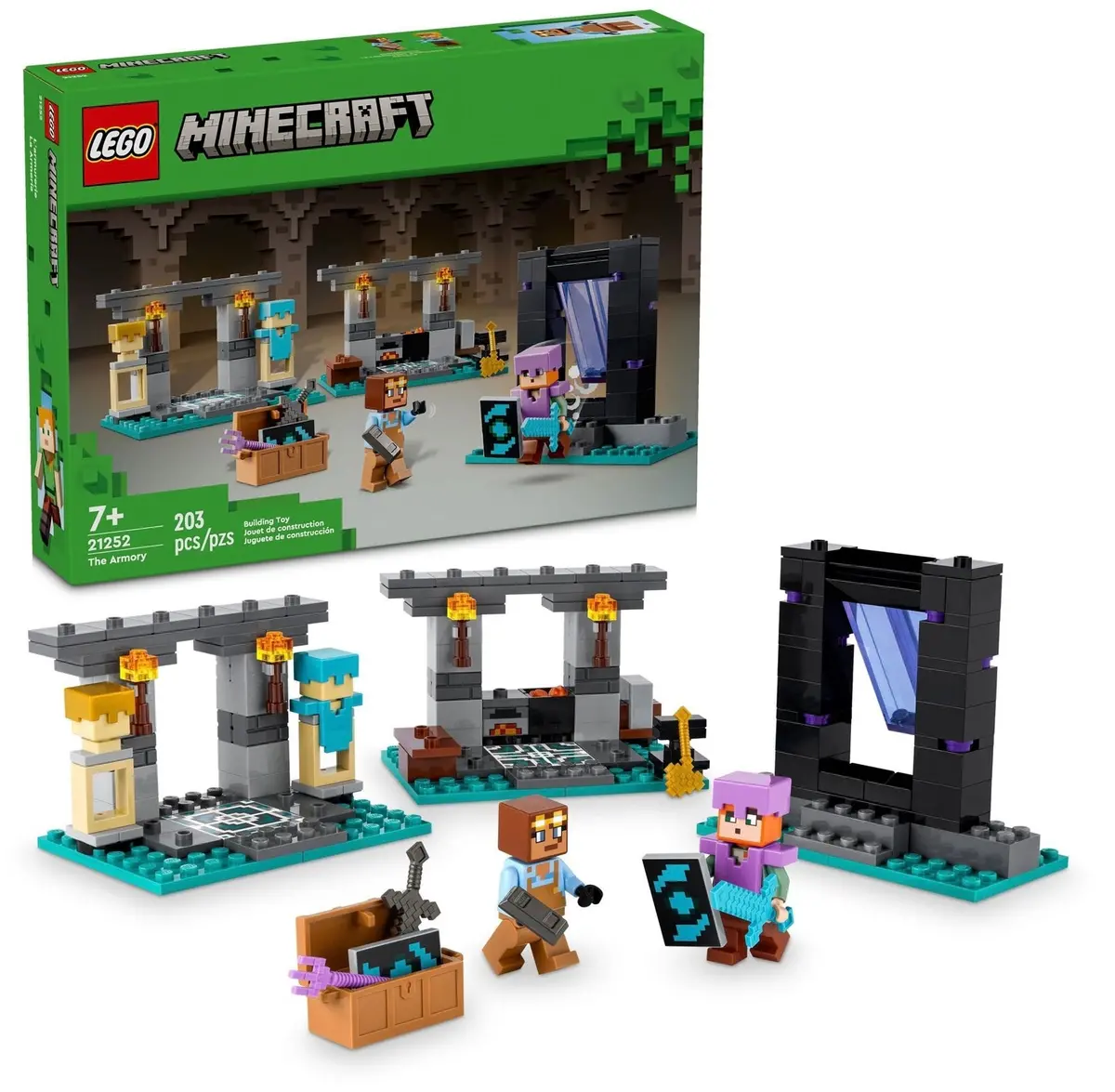 Lego Minecraft The Armory Building Set 21252 Damaged Boxes 1
