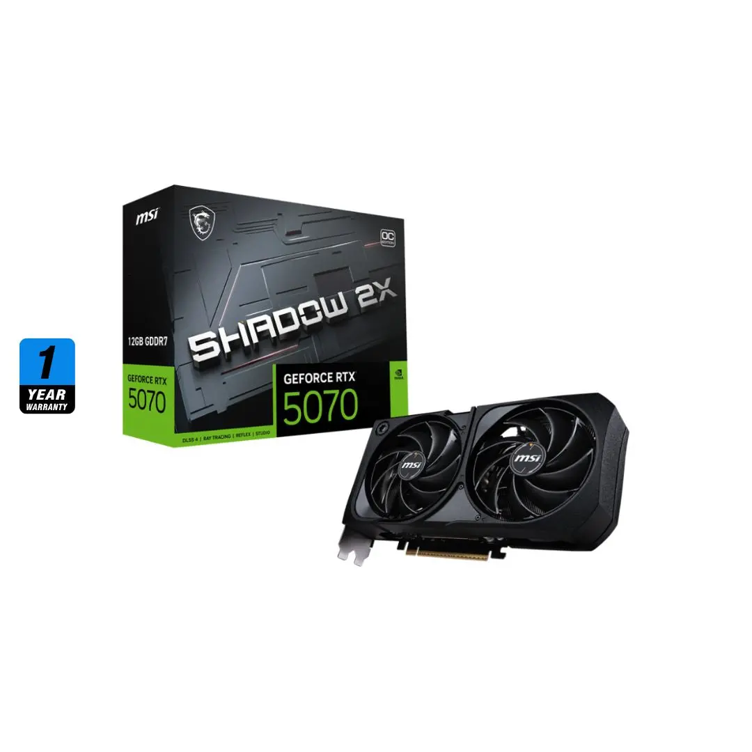 Msi Geforce Rtx™ 5070 Shadow 2X Oc - 12Gb 1