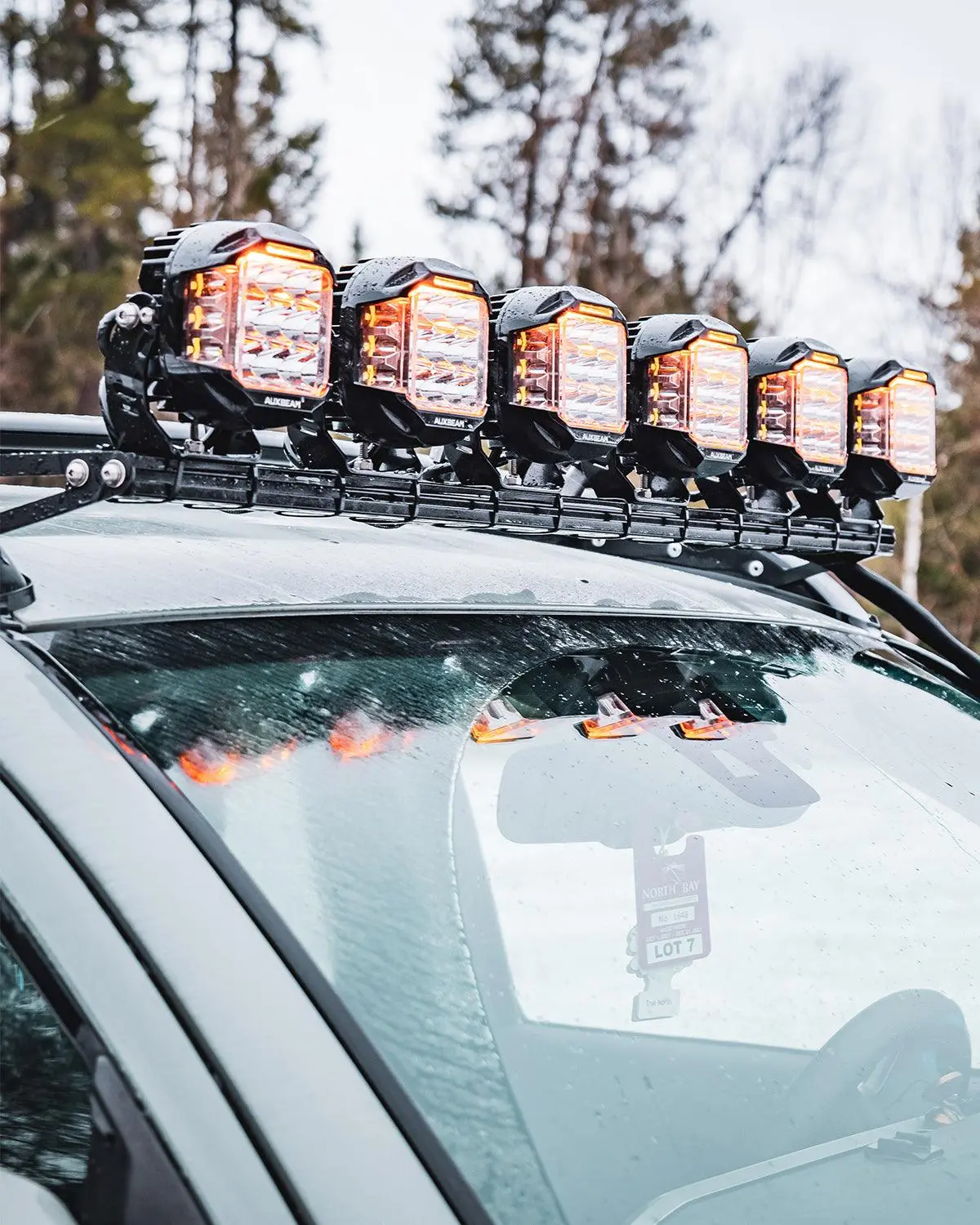 V-Max Series 6Pcs Side Shooter Pod Lights With Power Harness 5