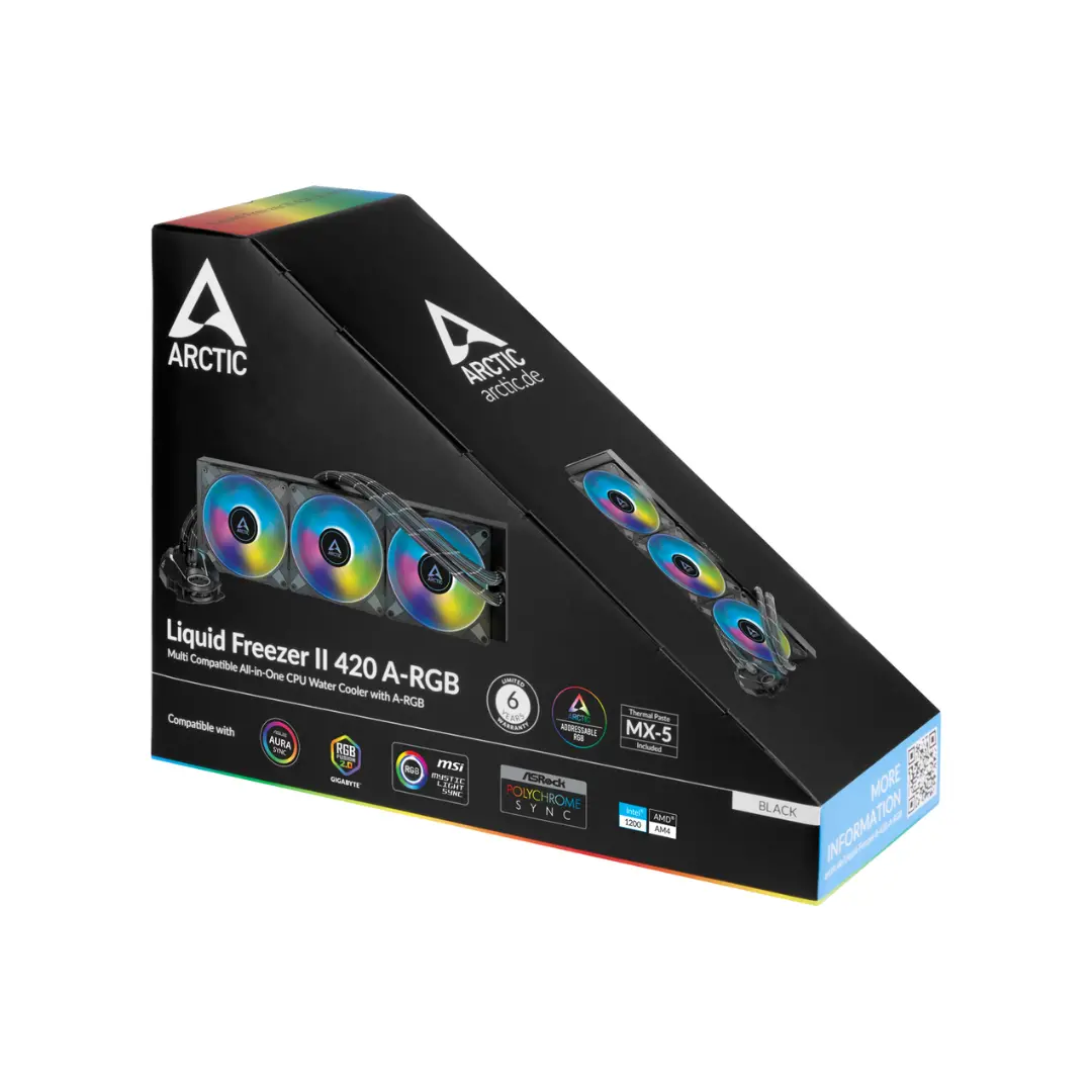 Arctic Liquid Freezer Ii 420 A-Rgb Aio Cooler 1