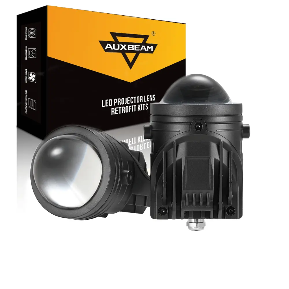 🆕2 Inch 70W Bi-Led Projector Lens Fog Light 6000K Hd Lens For Toyota| 2Pcs/Set 1