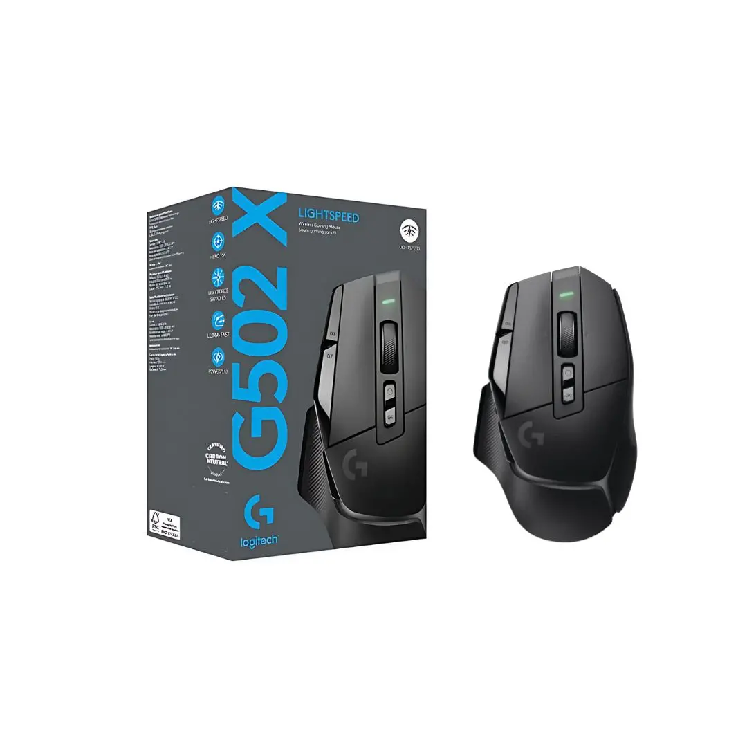 Logitech G502 X Lightspeed Wireless Optical Mouse Black 1