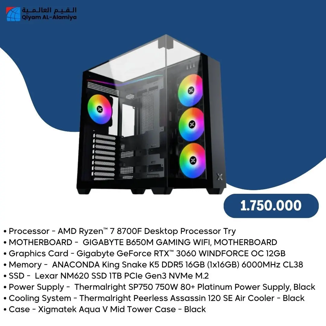 Pc Build Amd Ryzen 7 8700F, Rtx 3060 12Gb 1