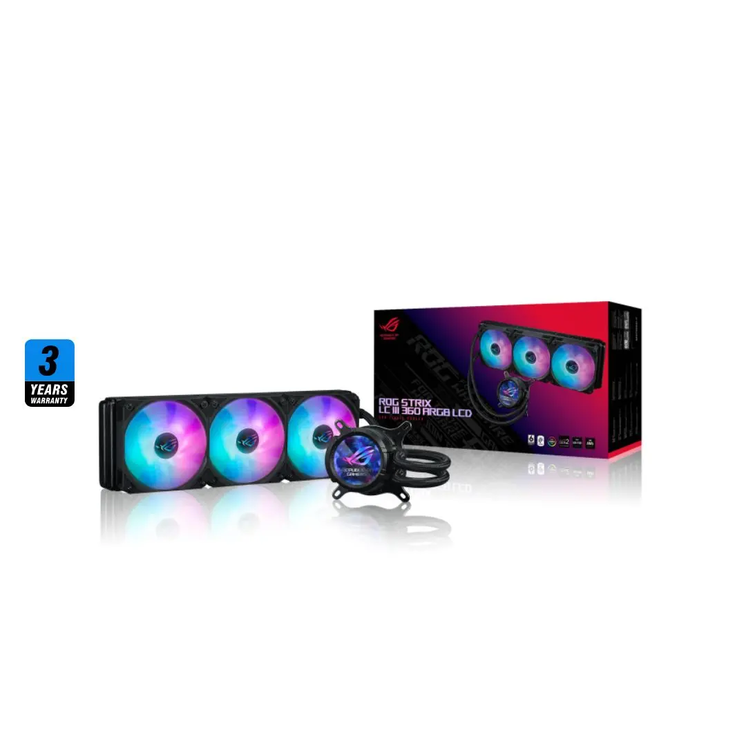 Asus Rog Strix Lc Iii 360 Argb Black, Lcd 1