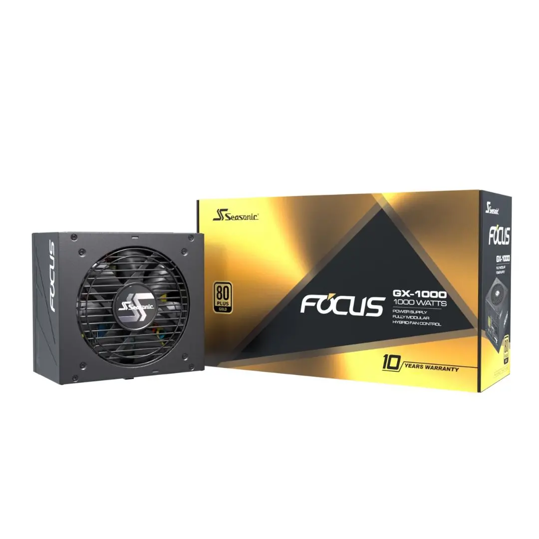 Seasonic Focus Gx-1000 Black, 1000W 80+ Gold, Full Modular 1