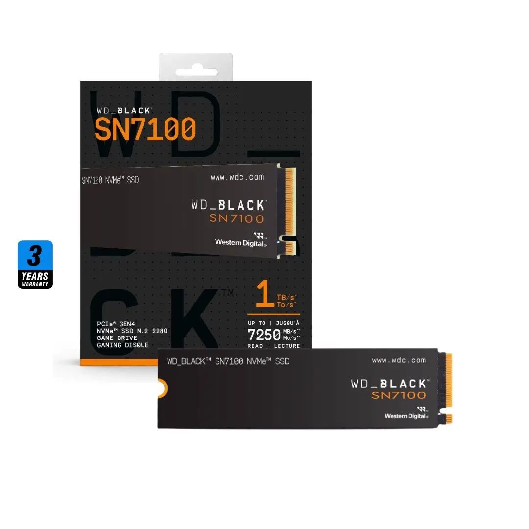 Wd Black Sn7100 1Tb , 7250Mb/S M.2 Nvme , Pcie 4.0 1