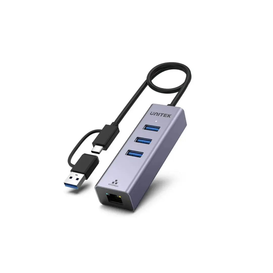 Unitek 4-In-1 Ethernet Hub Y-3088B 1