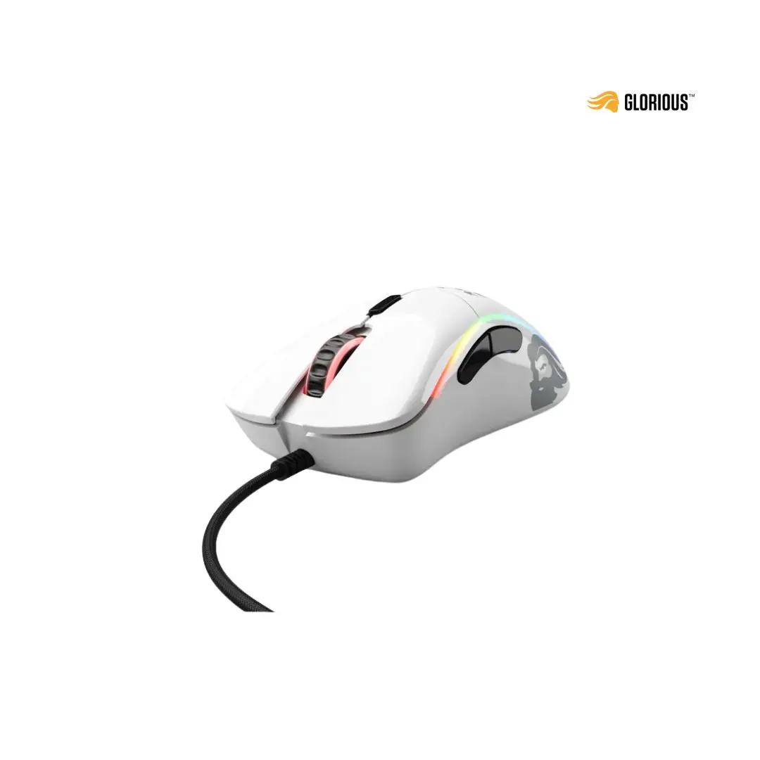 Glorious Gaming Model D Wired Gaming Mouse - Glossy White 1