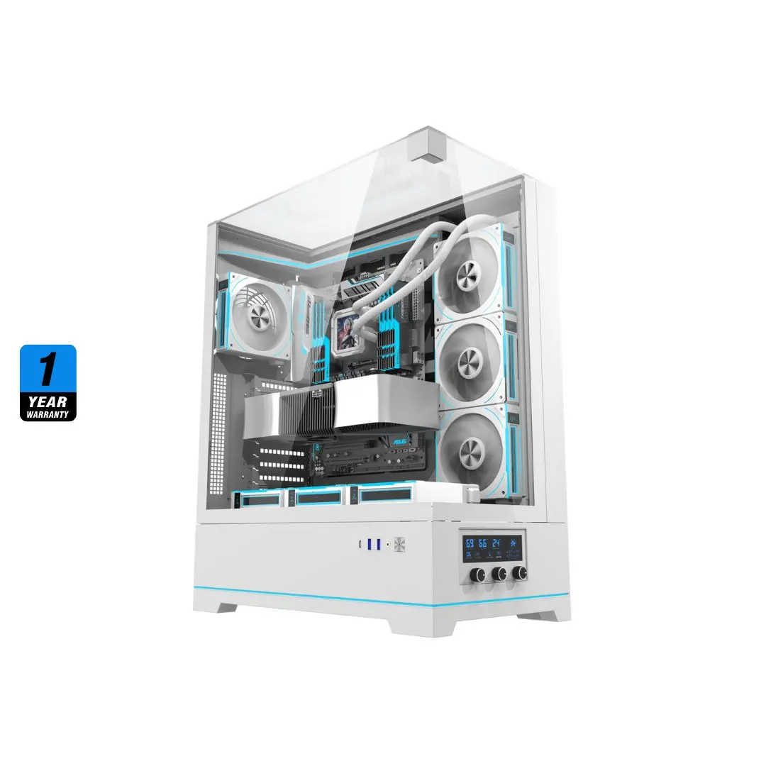 Darkflash Dy450l Pro Mid Tower Case - White 1