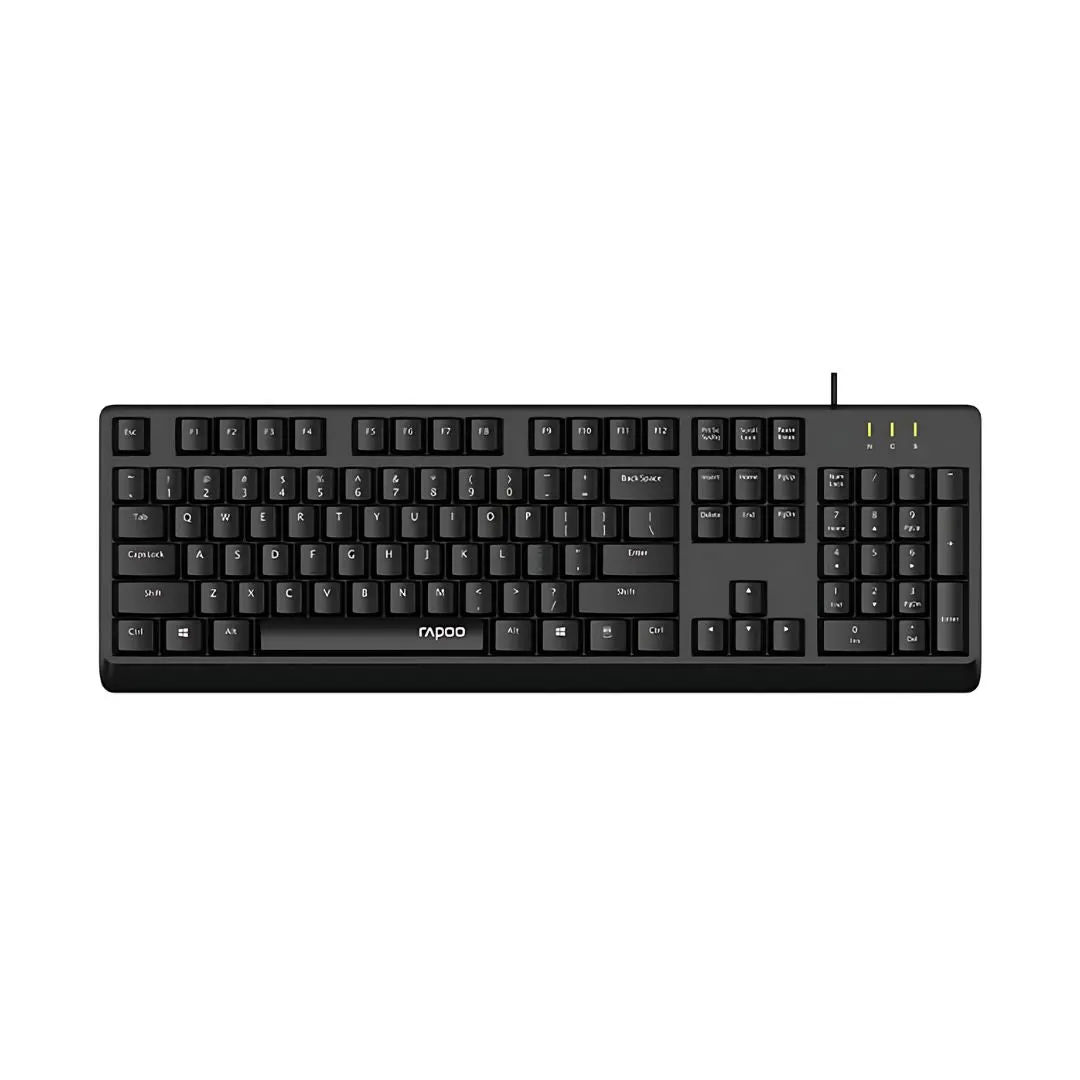 Rapoo Nk1900 Wired Keyboard Noiseless Keys 1
