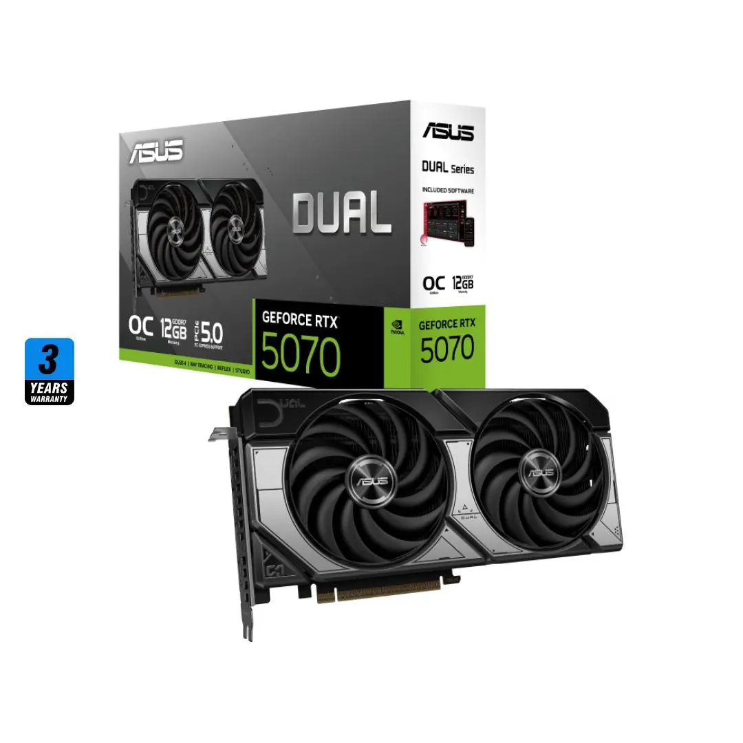 Asus Dual Geforce Rtx™ 5070 12Gb Gddr7 Oc Edition 1