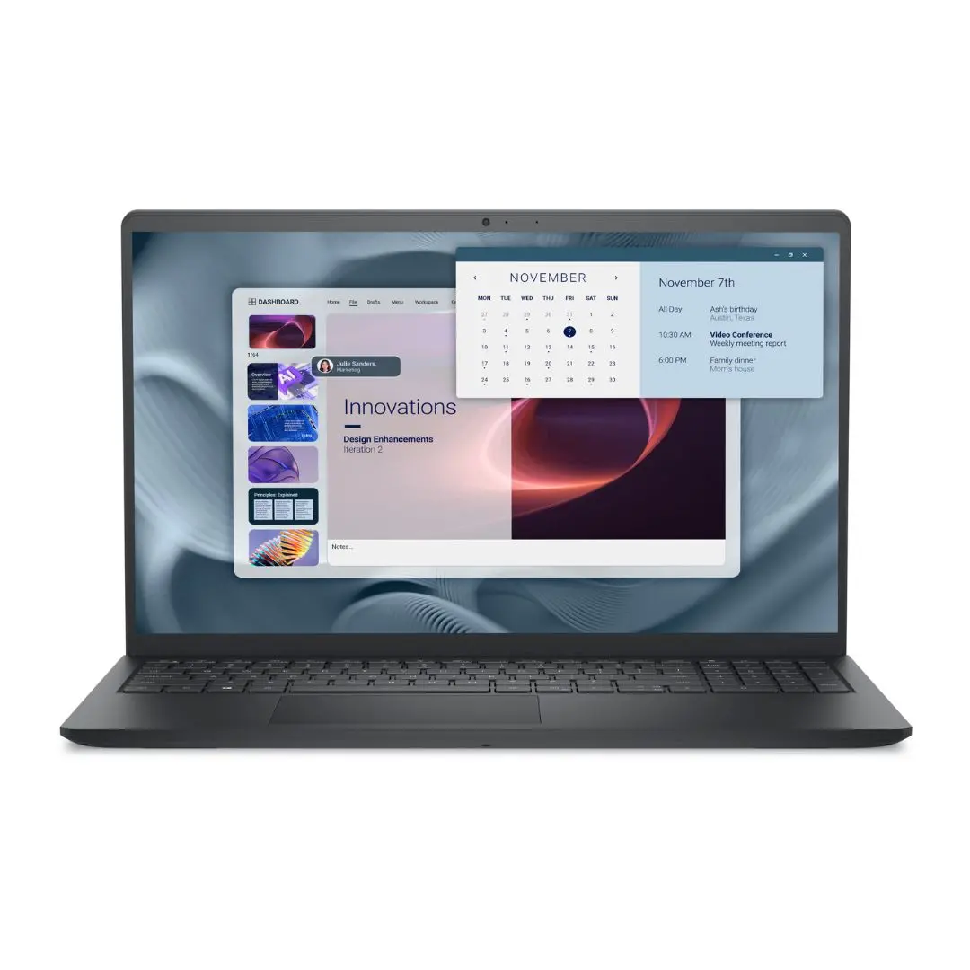 Dell Pro 15 Essential Pv15250 - (Rplu-004-P) Intel Core™ 3-100U, Ram 8Gb, Ssd 512Gb, Intel Uhd Graphics, 15.6 Inch Fhd Ips, Black 1