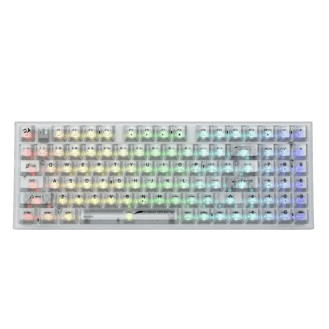 Redragon Irelia K658ct Pro Rgb 90%, Usb-C Wired, Bt , 2.4 Ghz Wireless Translucent Crystal Switch 1