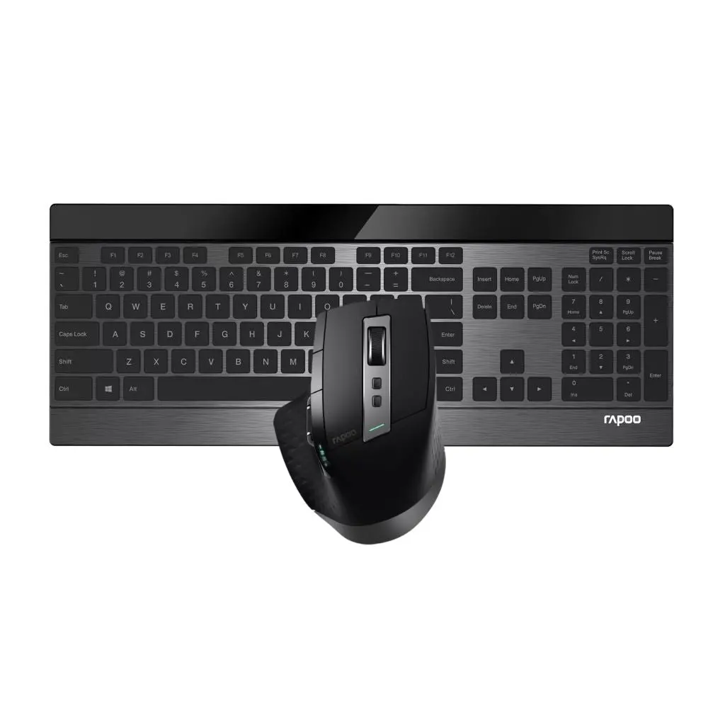 Rapoo 9900M Wireless Keyboard And Mouse Combo Kit  - Black 1