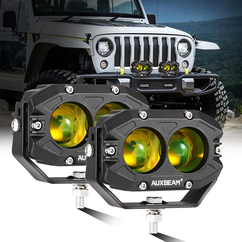 R4 Series | 4 Inch 60W Led Pods Amber Spot Driving Light 1