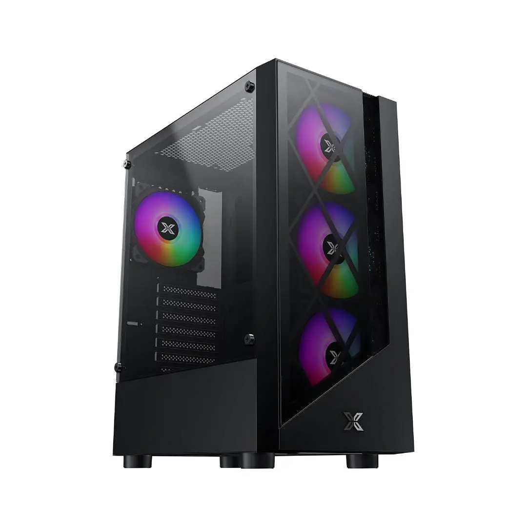 Xigmatek Duke, 4 Fan Rgb Mid Tower Case - Black 1