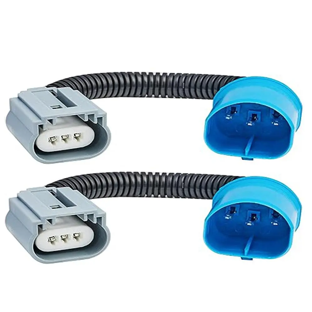 9007 Led Headlight Socket Female Adapter Wiring Harness Connector For Headlight/Fog Light 2Pcs/Set 1