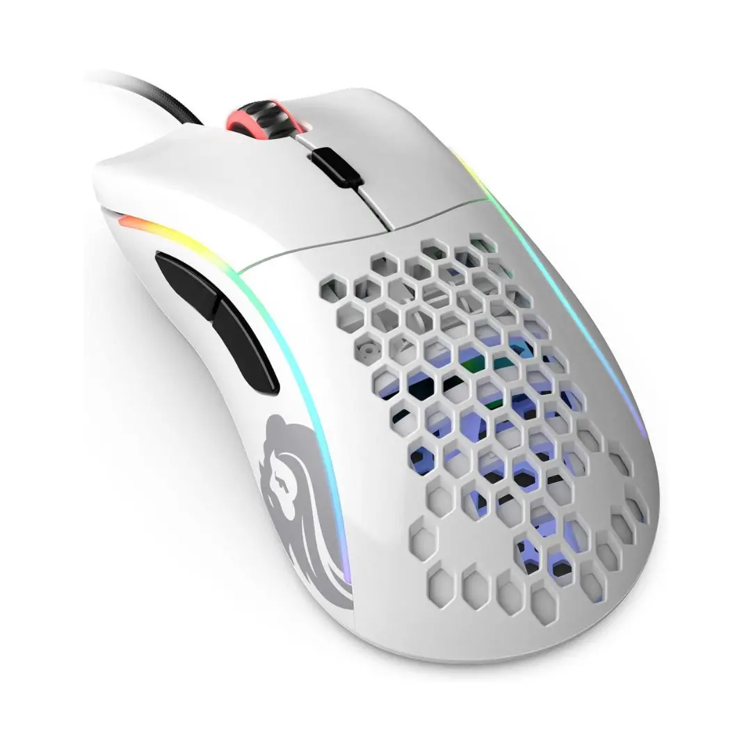 Glorious Gaming Model D Minus Wired Gaming Mouse - Glossy White 1