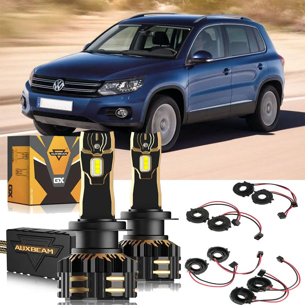 For 2011-2016 Volkswagen Tiguan Facelift H7 Led Headlight Bulbs 1